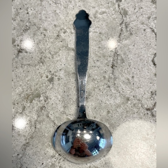 TH. Marthinsen Norway Cream Sauce Gravy Ladle Spoon Silver Plate Vintage - Picture 2 of 7